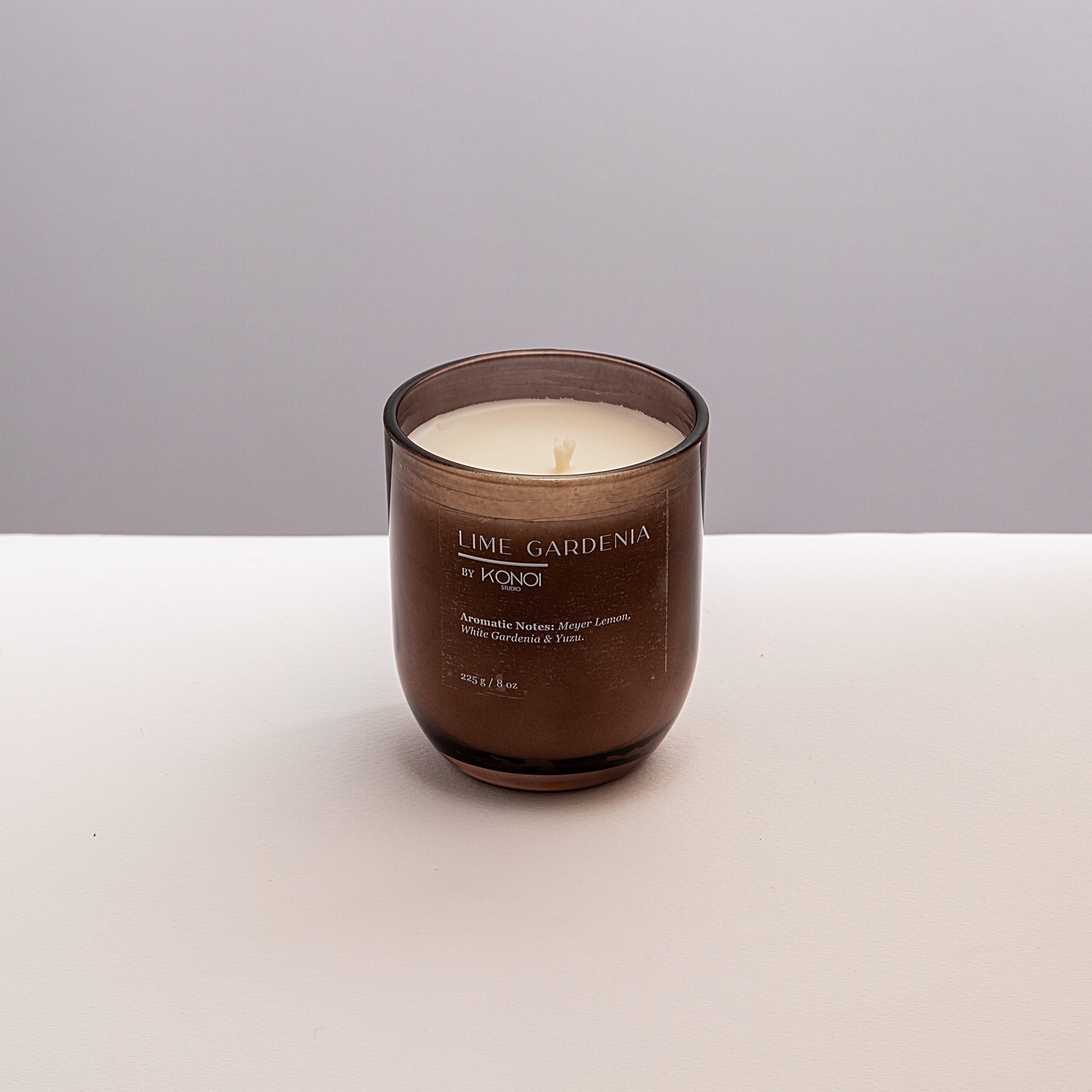 Vela Gris Lima Gardenia